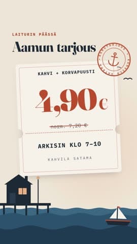 Esimerkkivideo: kahvilan tarjousvideo